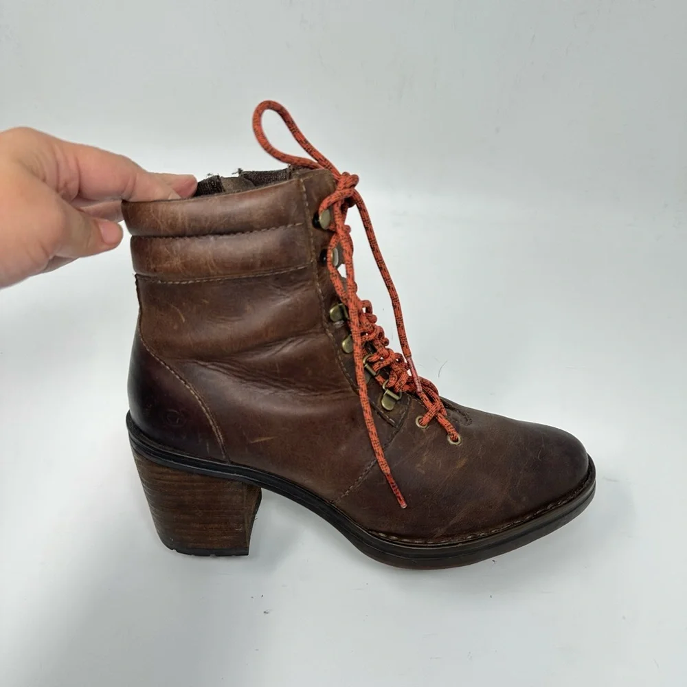 Born Women's Descent Brown Booties Sz 9.5M